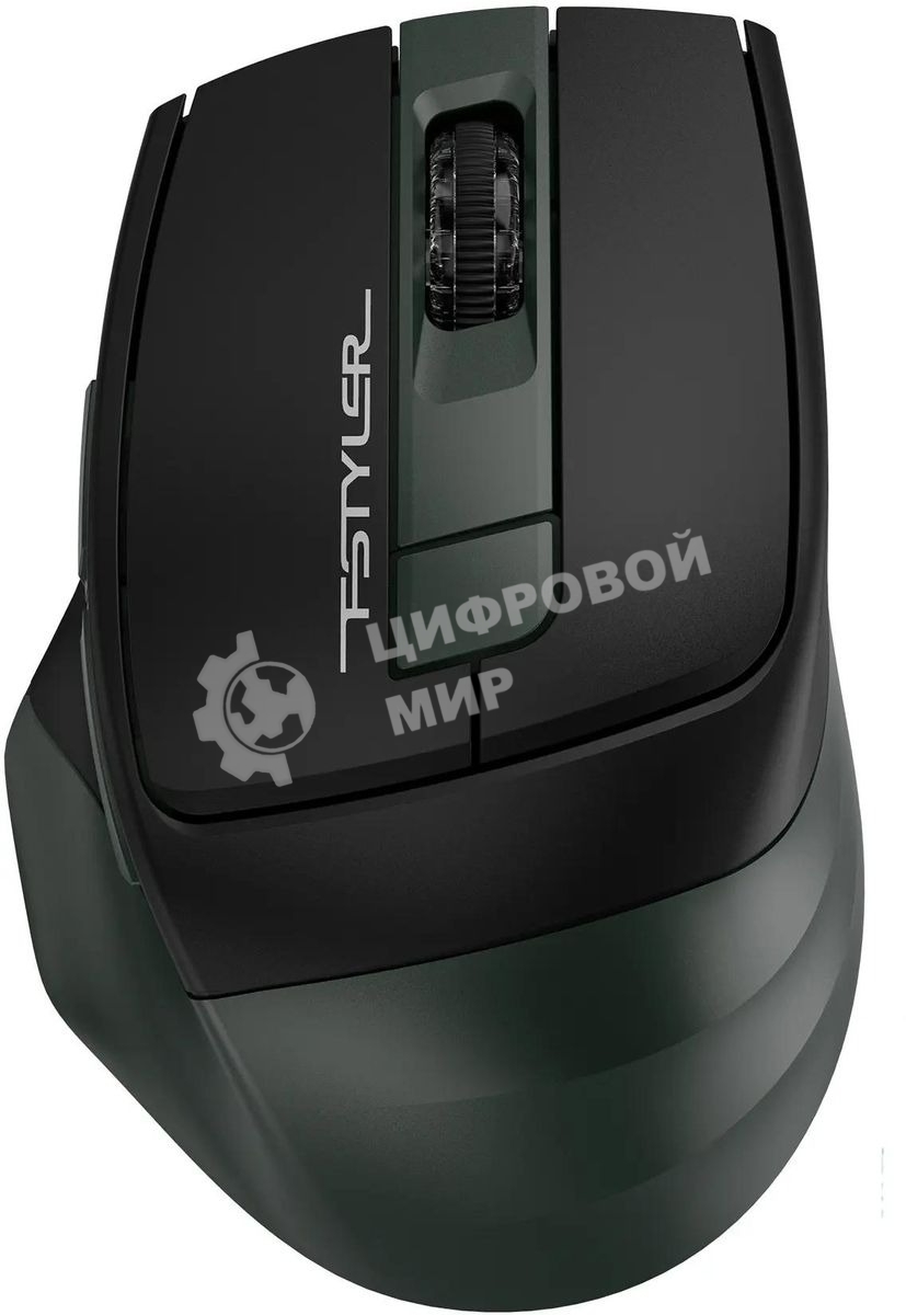 Мышь беспроводная A4Tech Fstyler FB35 зеленый/черный, 2000 dpi, радиоканал, Bluetooth, USB, кнопки - 6