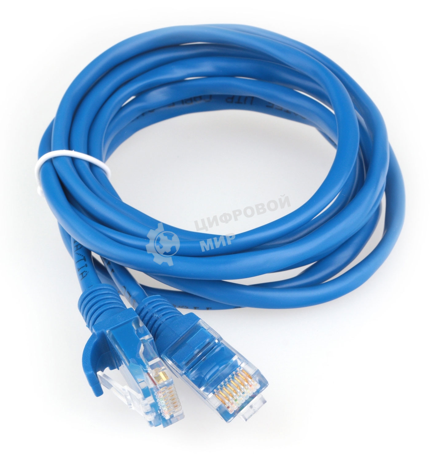 Патч-корд CCA light UTP Гарнизон PC-UTP-5e-2-B cat.5e, 2м, литой, многожильный синий