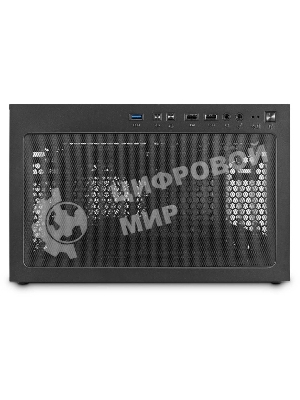 Компьютерный корпус 1STPLAYER TRILOBITE T3-G Black, mATX, TG, 4x 120мм LED fans inc.