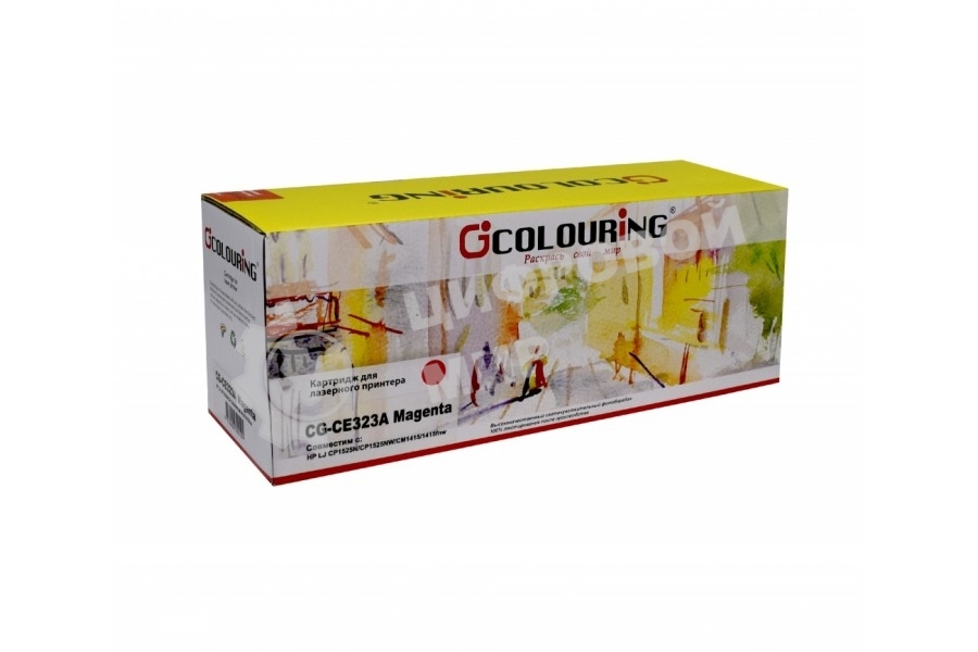 Картридж лазерный Colouring CG-CE323A пурпурный (1300 стр.) для принтеров HP LJ CP1525N/CP1525NW/CM1415/1415fnw