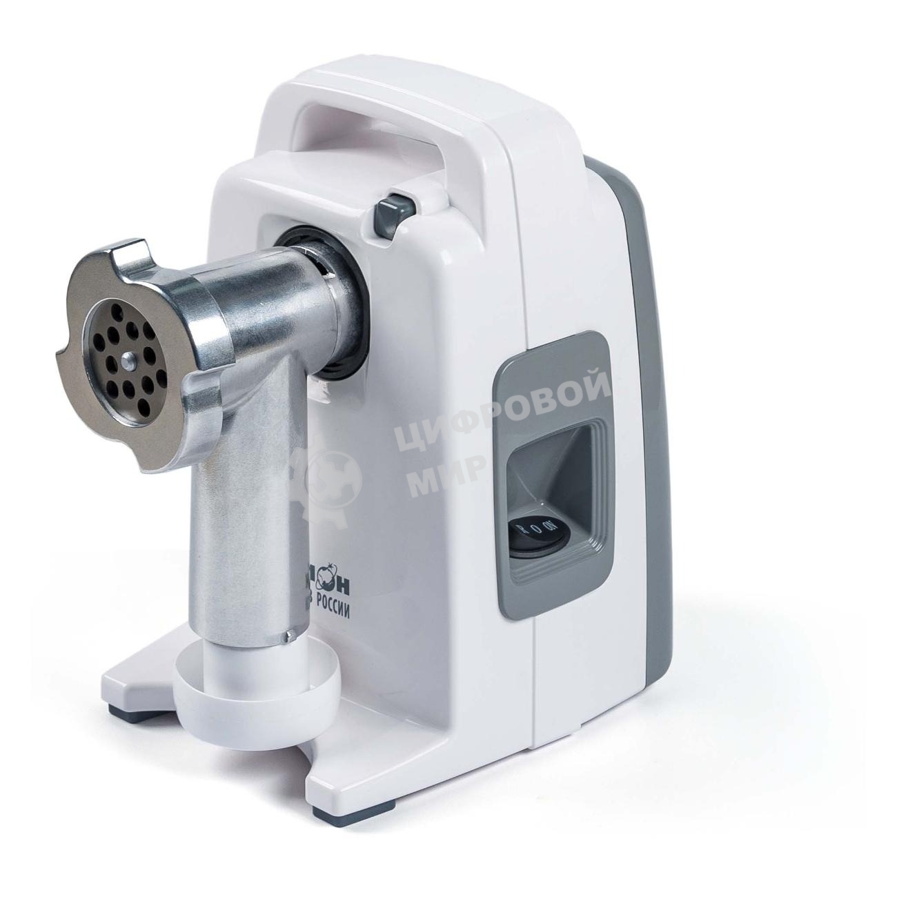 Мясорубка электрическая Аксион М321.03 белый, 1500 Вт, 1.7 кг/мин, реверс, защита от перегрузки, насадки - 5