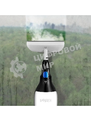 Швабра паровая Kitfort КТ-1066 1500Вт черный/белый