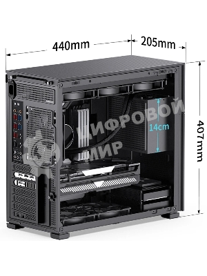 Компьютерный корпус JONSBO Computer Case D41 MESH version черный