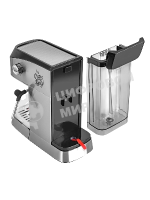 Кофеварка рожкового типа электрическая Endever Costa-1089, объем-1,2л, стальной/черный, мощность 1350 Вт, давление 20 бар