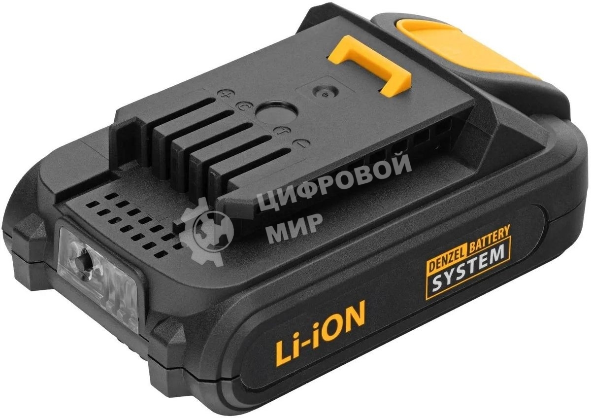 Батарея аккумуляторная Denzel IB-18-2.0, Li-Ion, 18 В, 2,0 А·ч