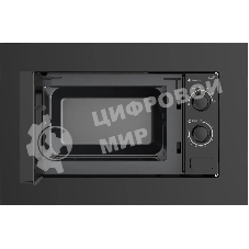 Встраиваемая микроволновая печь Weissgauff HMT-2016 BGL Flat Table черный, 20 л, 700 Вт, переключатели - поворотный механизм