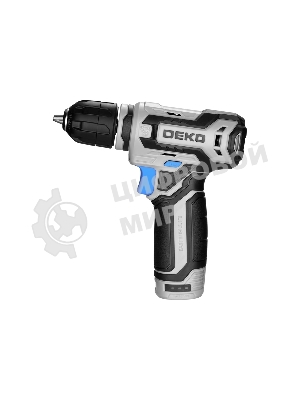 Дрель-шуруповерт Deko ZKCD12FU-Li, 12 В, 1.5 Ач, 12 Нм, щеточный