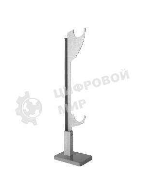 Напольный кронштейн Pianoforte 300, серебристый