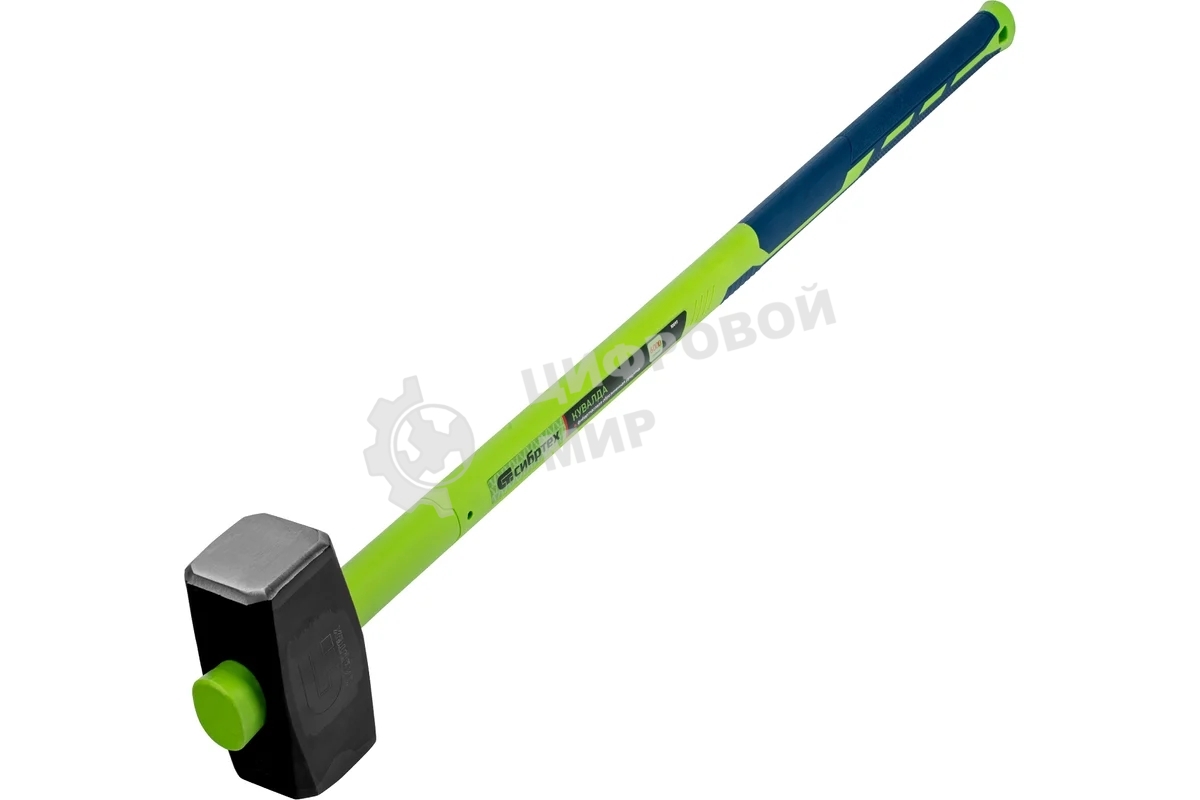 Кувалда Сибртех 6000 г, фибергласовая обрезиненная рукоятка