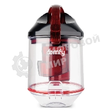 Пылесос Domfy DSC-VC704 черный/красный, 400/2400 Вт, уборка сухая, пылесборник контейнер 3 л
