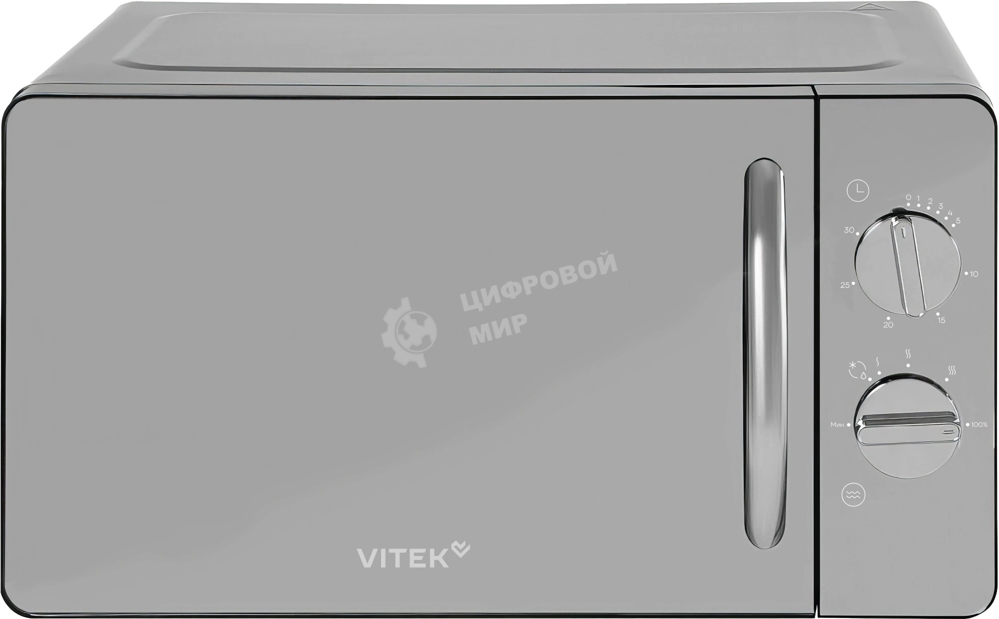 Микроволновая печь Vitek VT-MW1320 черный, 20 л, 700 Вт, переключатели - поворотный механизм