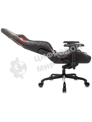 Кресло игровое Knight TITAN черный/красный ромбик эко.кожа с подголов. крестовина металл