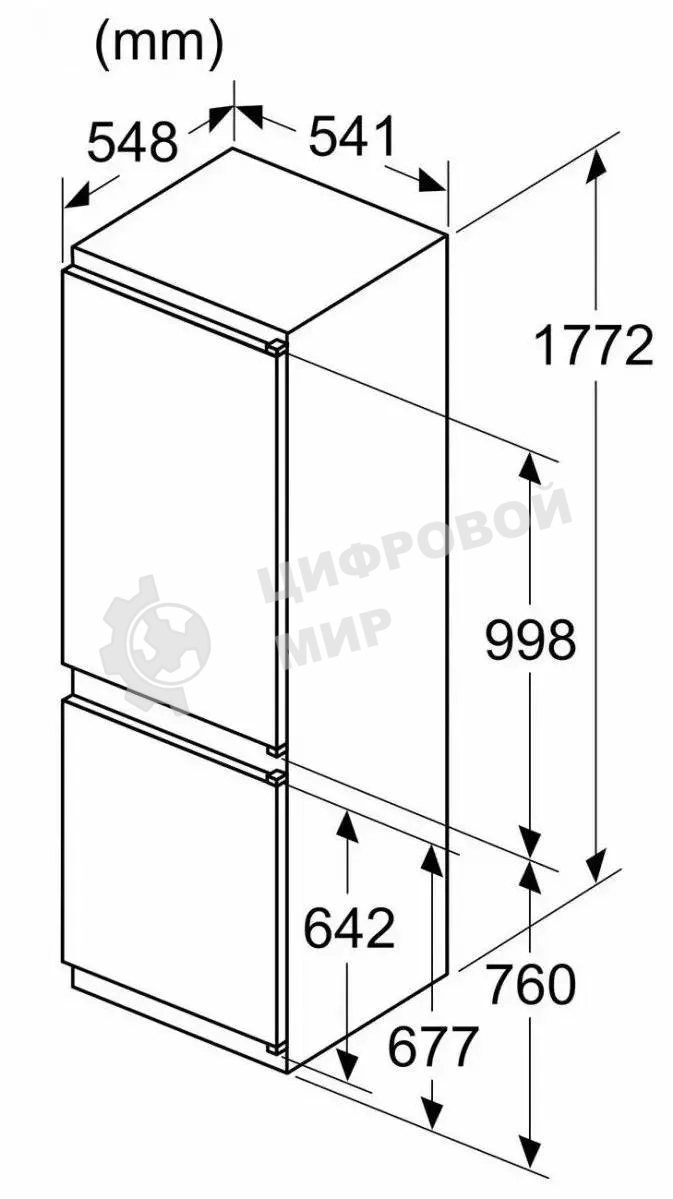 Холодильник Bosch KIN86NSE0 2-хкамерн. белый