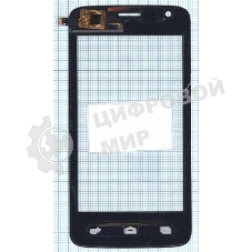 Сенсорное стекло (тачскрин) для Micromax Q325, черное