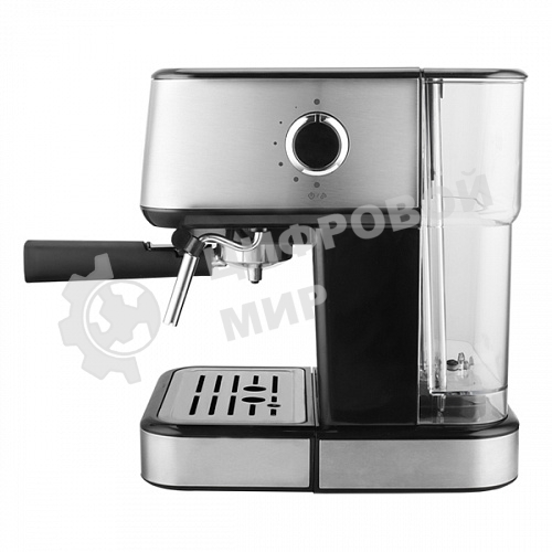 Кофеварка эспрессо (рожковая) BQ CM9000 серебристый, исп. кофе - молотый, 1.5 л, 1100 Вт, 15 бар