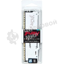 Оперативная память Kingston Fury Beast, DDR5, 32Gb (1x32Gb), 5600MHz, CL40, DIMM, с радиаторами, RGb, белый
