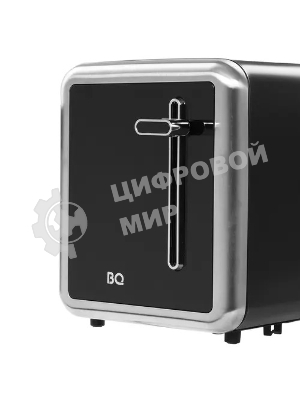 Тостер BQ T4002, 850 Вт, 7 степеней поджаривания, стальной/черный