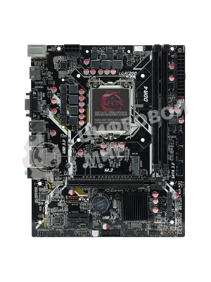 Материнская плата AFOX IH510D4-MA6-V2, LGA 1200, Intel H510, 2xDDR4, 3xSATA, 1xM.2, 1xPCI-E 4.0 x16, 1xPCI-E x1, 1xVGA, 1xHDMI, 1x 1Gb LAN, 2xUSB 2.0, 2xUSB 3.0, 2xPS/2, 6.1, mATX