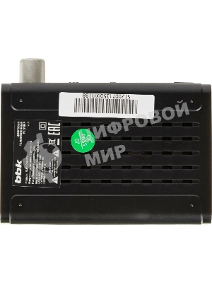 Приставка для цифрового ТВ BBK SMP025HDT2 черный, DVB-T2, DVB-T, HDMI, USB 2.0