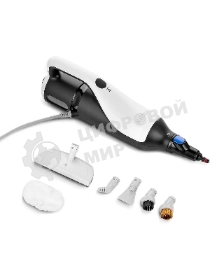 Швабра паровая Kitfort КТ-1066 1500Вт черный/белый