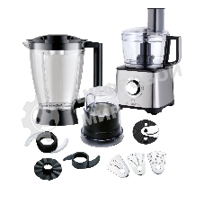 Кухонный комбайн Eurostek EFP-2059 Максимальная мощность 800Вт; металлический корпус, 2скорости + режим 