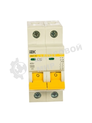 Выключатель автоматический модульный 2п C 32А 4.5кА ВА47-29 IEK MVA20-2-032-C