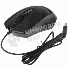 Мышь проводная Qumo Office M14 черный, 1000 dpi, USB, кнопки - 3