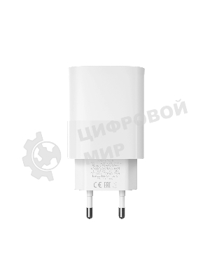 Сетевое зарядное устройство MORE CHOICE NC81i СЗУ 1USB+1Type-C 3.0A PD 20W+ QC3.0, белый