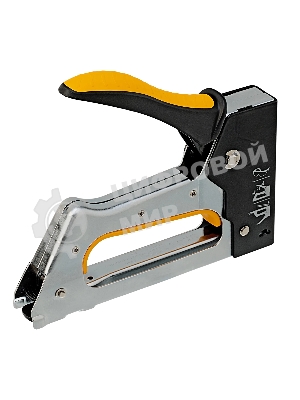 Степлер металлический Denzel скобы в комплекте, 2К рукоятка, тип 53, 6-10 мм