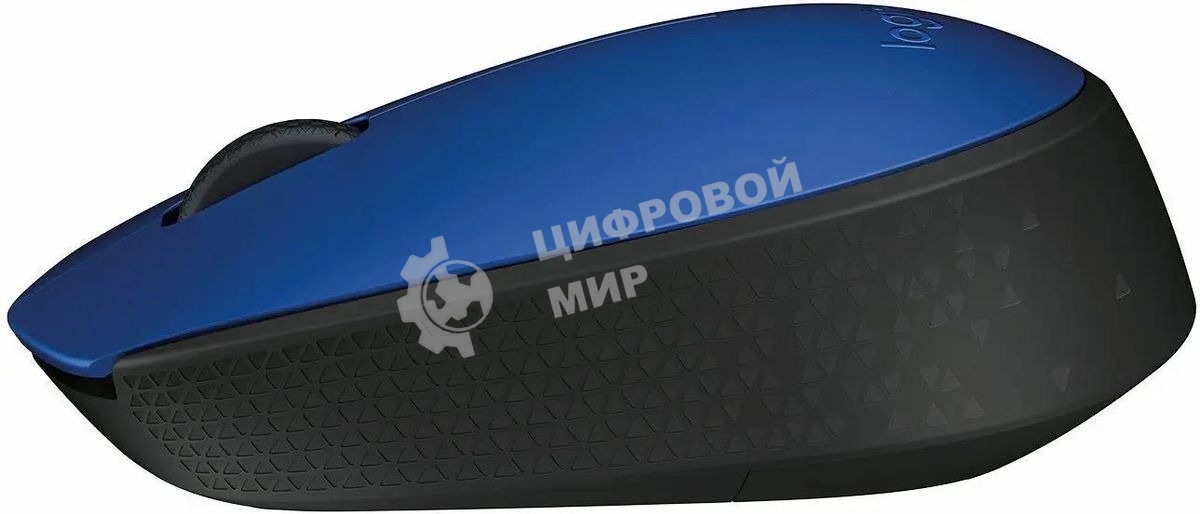 Мышь беспроводная Logitech M171 синий, 1000 dpi, радиоканал, USB, кнопки - 3