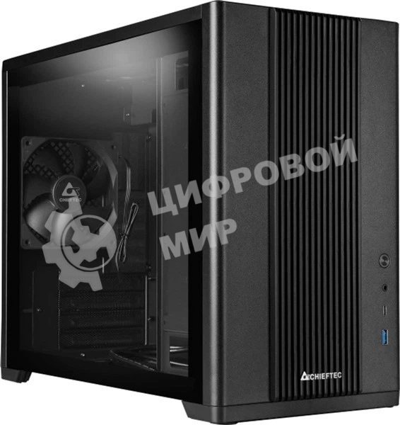 Корпус mATX Chieftec BX-MESH BX-10B-M-OP black, без БП, USB 3.2, Type-C, audio