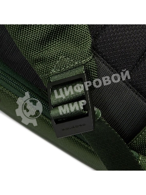 Рюкзак мужской Piquadro Lyss CA6928S143BM/VE зеленый тимьяновый полиэстер/натур.кожа