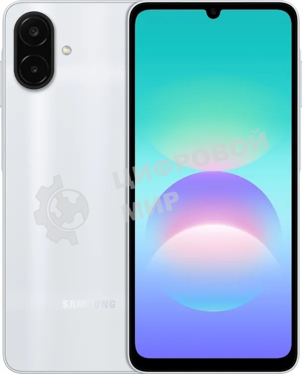 Смартфон Samsung Galaxy A08 4Gb, 128Gb, серебристый