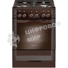 Плита газовая Gefest ПГ 6300-02 0347 коричневый, конфорок 4 шт, духовка 52 л, 60 см x 85 см x 60 см