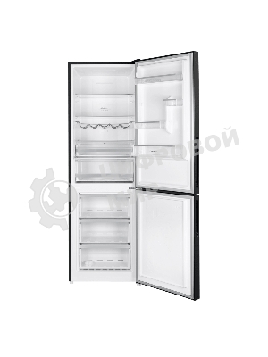 Холодильник Maunfeld MFF185NFB Inverter черный двухкамерный инвертор 240/100л морозилка снизу, No Frost