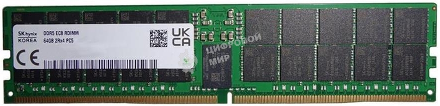 Оперативная память Hynix DDR5 64Gb RDIMM 4800Mbps ECC Registered x4, 1 year, OEM