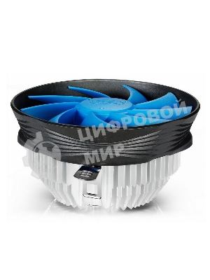 Кулер для процессора DEEPCOOL GAMMA ARCHER V2 синий, 120 мм, алюминий, 1600 об/мин, 26.1 дБ, 3 pin, 95 Вт, 65.5 мм