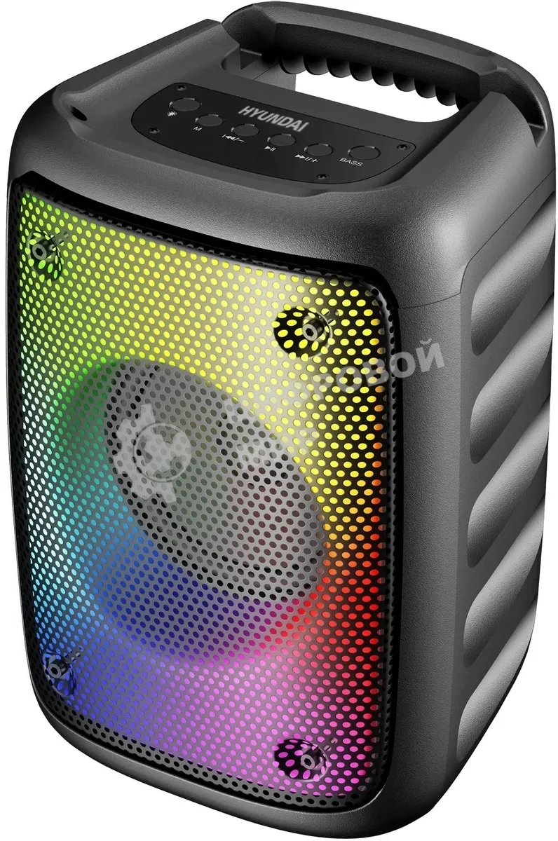 Портативная колонка Hyundai H-PS1006 черный 30 Вт 1.0 BT 10м 1500mAh