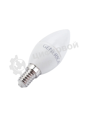 Лампа светодиодная GENERICA LL-C35-10-230-30-E14-G C35 10 Вт свеча 3000К E14 230В