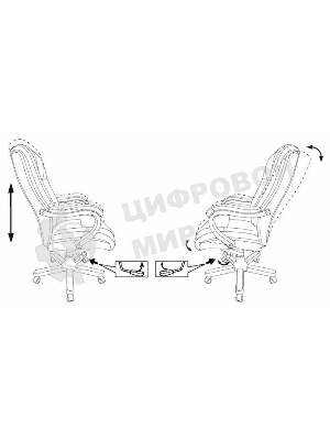 Кресло Бюрократ T-9926WALNUT черный, кожа