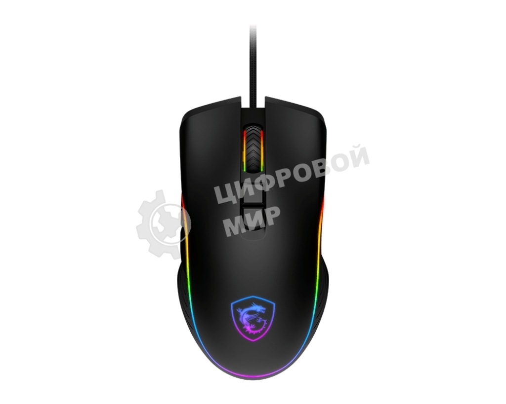 Мышь проводная MSI Forge GM300 черный, 7200 dpi, USB, кнопки - 7