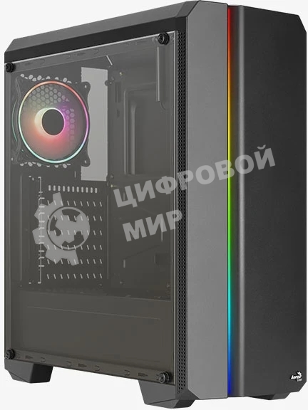 Компьютерный корпус MidiTower Aerocool/Formula GENESIS-G-BK-v2 (ATX, USB3x2, USB2x2, ARGB fan x1, без БП) (4711099473892)