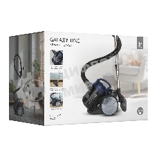 Пылесос Galaxy GL 6226 черный/синий, 320/2400 Вт, уборка сухая, пылесборник контейнер 2 л