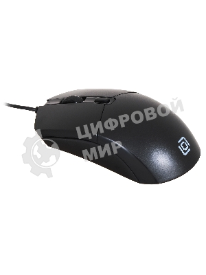 Мышь проводная Oklick 207M черный, 2400 dpi, USB, кнопки - 4