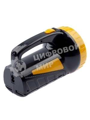 Фонарь светодиодный Трофи TSP19 прожекторный, аккумуляторный, кемпинговый походный ударопрочный водонепроницаемый, встроенный светильник, 2 режима, 19 LED