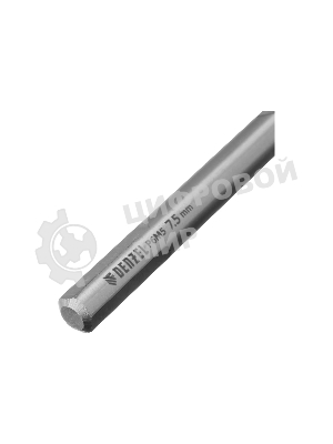 Сверло спиральное по металлу Denzel 7,5 х 156 мм, Р6М5, Golden Tip, удлиненное