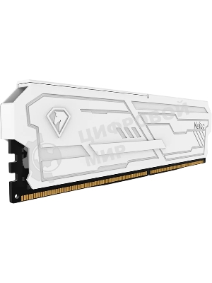 Оперативная память Netac Shadow III, DDR4, 8GB (1x8GB), 3200 MHz, CL16, с радиатором, белый