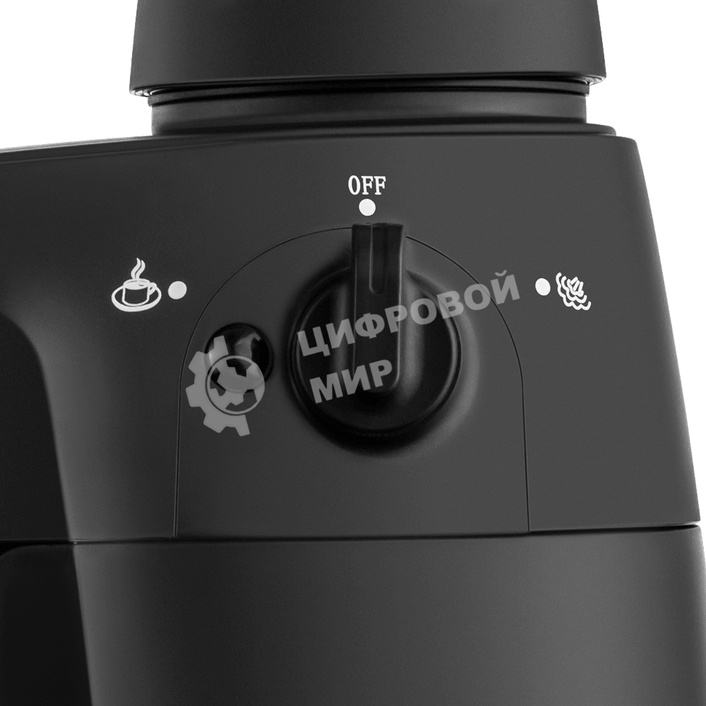 Кофемашина рожковая Maunfeld MF-733BK черный, исп. кофе - молотый, 0.24 л, 870 Вт, 4 бар