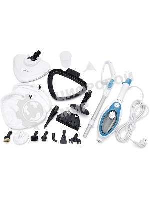 Швабра паровая Kitfort KT-1004-1 1500Вт голубой/белый