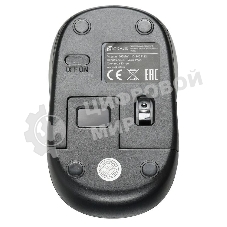 Мышь беспроводная Oklick 665MW черный/синий, 1000 dpi, радиоканал, USB, кнопки - 3